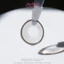Lens mắt Ring Gray màu xám mắt mèo long lanh viền mảnh - size vừa, thương hiệu Babiee, hsd 12 tháng