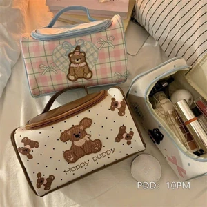 túi đựng đồ hình gấu siu cute,túi đựng đồ, mỹ phẩm tiện lợi