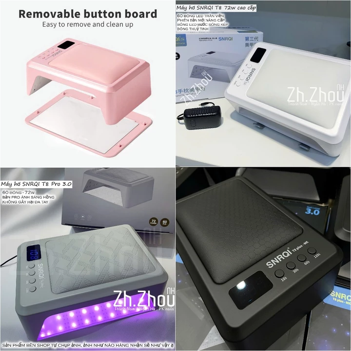 Máy Hơ T8 Đen,máy hơ T8 Plus màu đen, máy hơ SNRQI cao cấp,máy hơ t8 bản nâng cấp, phụ kiện nail chính hãng