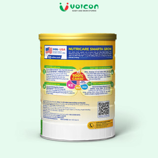 Sữa công thức Nutricare Smarta Grow, hỗ trợ phát triển hệ xương, trí não, tiêu hóa và miễn dịch