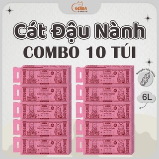 Combo 10 túi CÁT ĐẬU NÀNH GERDA – HƯƠNG HOA HỒNG THƠM DỊU, VÓN CỤC NHANH, KHỬ MÙI HIỆU QUẢ