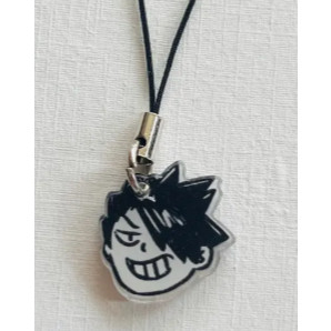 Mặt Treo Điện Thoại Haikyuu Hình Phác Thảo Người Que Đen Trắng, Móc Khóa/Mặt Treo Túi, Anime Bóng Chuyền