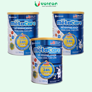 Sữa công thức Nutricare MetaCare 850g, hỗ trợ tiêu hóa khỏe, tăng đề kháng, phát triển toàn diện