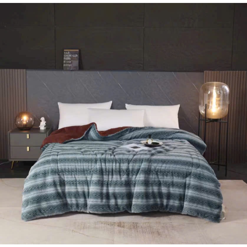 Chăn Lông Cáo Mềm Mại Siêu Ấm Nặng 4,2kg Kích Thước 2mx2m2 An Như Bedding