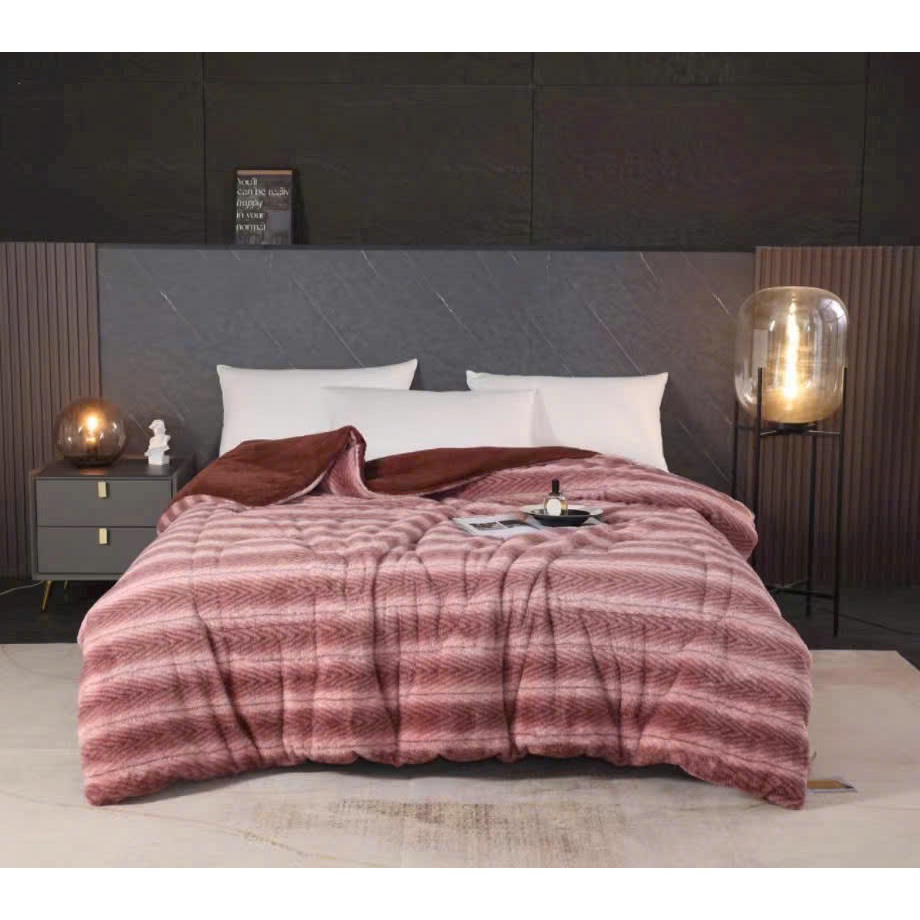 Chăn Lông Cáo Mềm Mại Siêu Ấm Nặng 4,2kg Kích Thước 2mx2m2 An Như Bedding