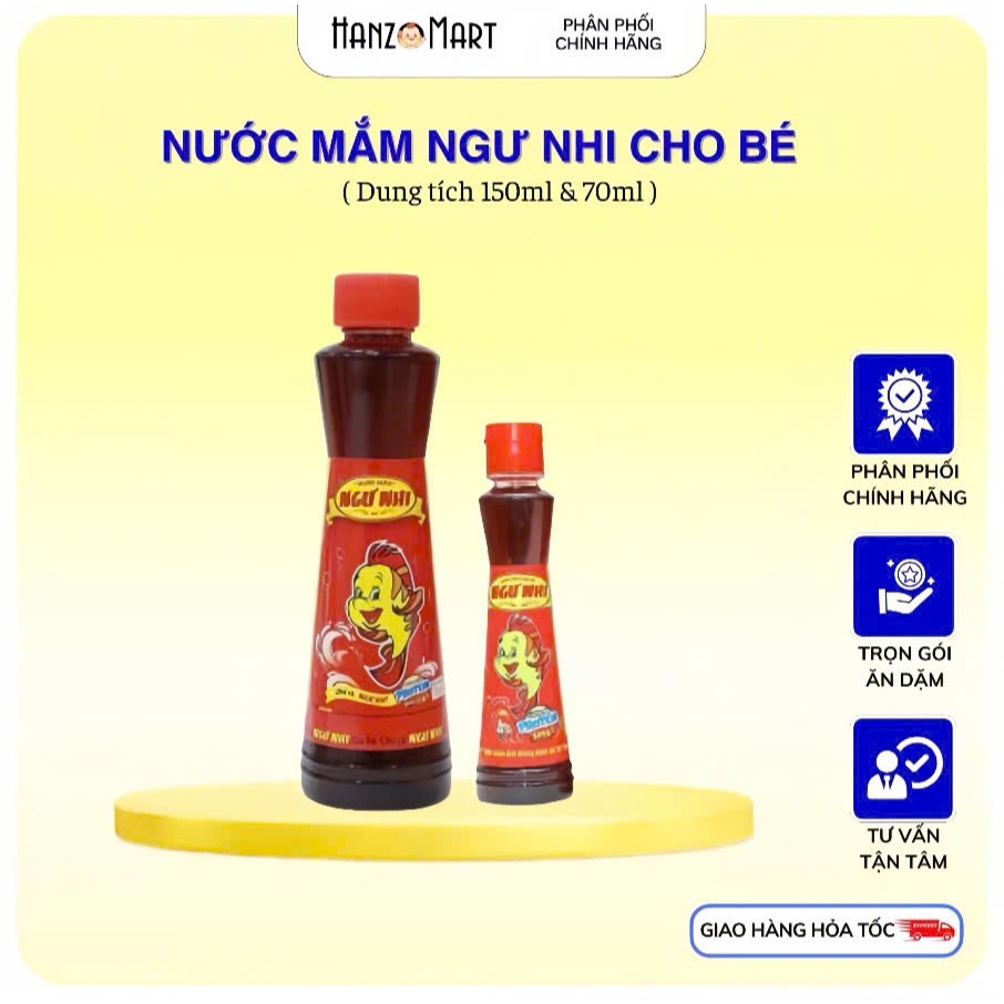 Nước mắm Ngư Nhi cho bé chiết xuất cá cơm