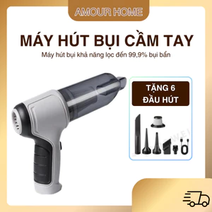 TAMASHIO Máy Hút Bụi Cầm Tay Không Dây 6 Đầu Hút 3IN1 Hút Thổi Bơm 9000Pa 4000mAh Pin HEPA Cao Cấp