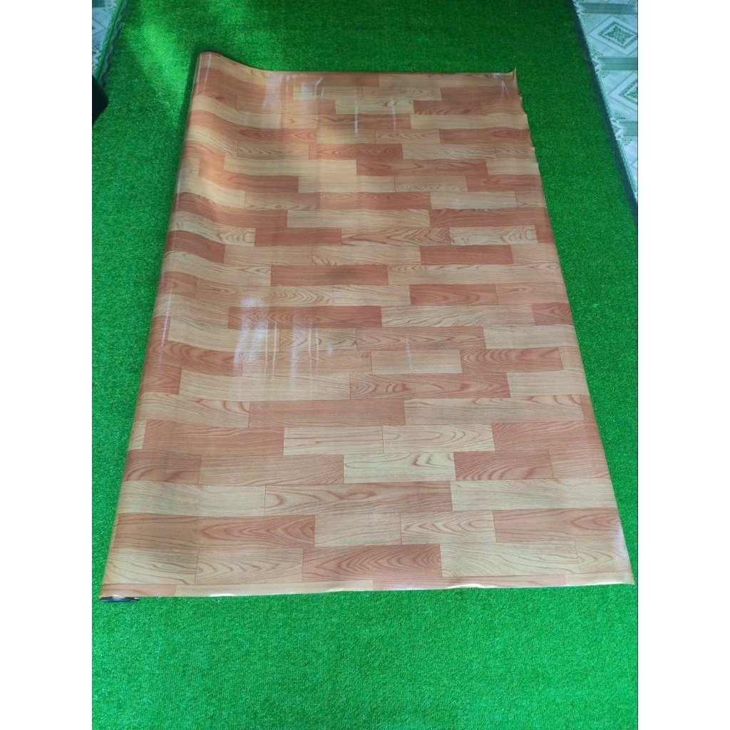 Combo 2m x 6.5m, Thảm simili vân gỗ dày 1.6mm trải  sàn, chống thấm nước dễ vệ sinh và lau chùi