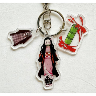Móc Khóa Acrylic Demon Slayer | Mề Đay (Charm) Nhân Vật & Thanh Kiếm Nichirin Kimetsu No Yaiba Nhiều Mẫu Thiết Kế