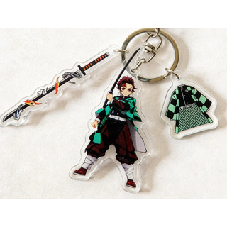 Móc Khóa Acrylic Demon Slayer | Mề Đay (Charm) Nhân Vật & Thanh Kiếm Nichirin Kimetsu No Yaiba Nhiều Mẫu Thiết Kế