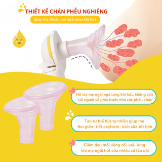 Phễu Hút Sữa Silicon Coniu Smart An Toàn, Không BPA, Massage Hút Êm Ái Kích Sữa Hiệu Quả.