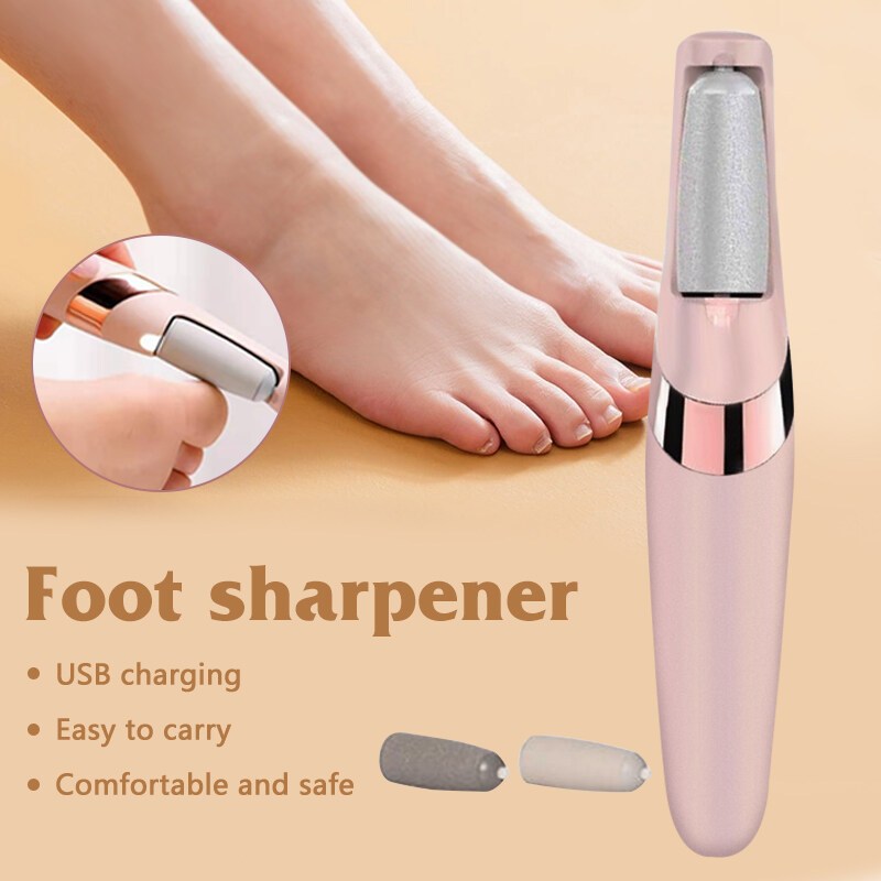 Máy chà gót chân loại bỏ da chết và vết chai, mài gót chân tại nhà 2 đầu mài, pin tích điện