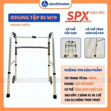 [HỎA TỐC HCM] Khung Tập Đi cho Người Già LUCASS W79, Khung Tập Đi Hợp Kim Nhôm Siêu Nhẹ Cho Người Tai Biến