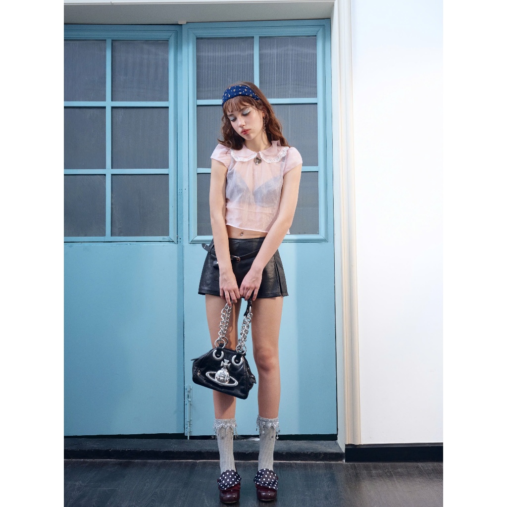 Lumi Blouse - Remmus | Áo kiểu xuyên thấu chất liệu organza cao cấp mướt nhẹ không ngứa