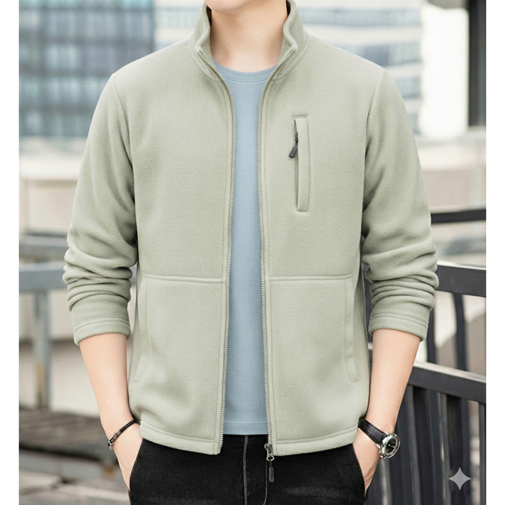 Áo khoác nỉ bông 2 da phong cách Hàn Quốc cao cấp SKN13 siêu nhẹ, ấm áp mùa thu đông