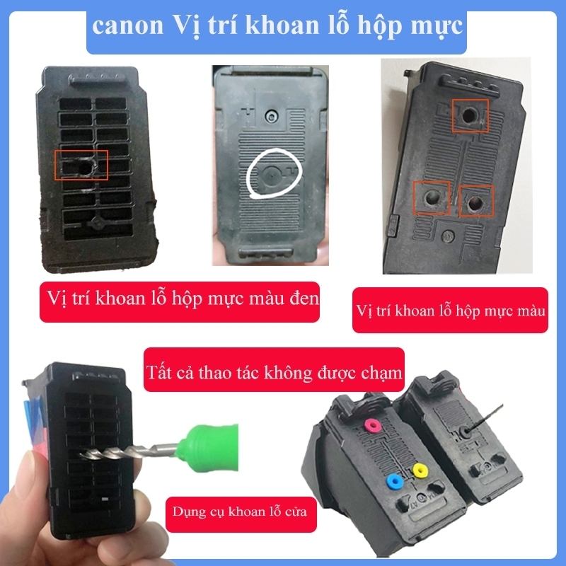 Combo mực in Canon PG 47 và CL 57 cho máy Canon E400, E410, E460, E470, E480