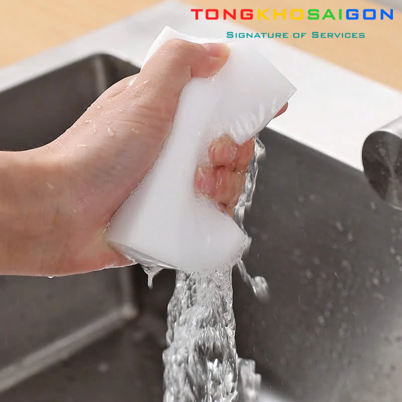 COMBO 10 Mút Melamine Ma Thuật Tẩy Rửa Làm Sạch Nhà Bếp, Phòng Tắm, Vệ Sinh Nhà Cửa 484