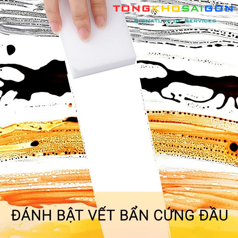 COMBO 10 Mút Melamine Ma Thuật Tẩy Rửa Làm Sạch Nhà Bếp, Phòng Tắm, Vệ Sinh Nhà Cửa 484