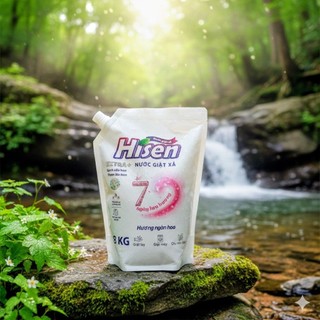 Combo 4 Túi Nước Giặt Xả Hisen 2kg – Thơm Lâu, Sạch Mềm, Giặt Tay & Máy – Hương Ngàn Hoa