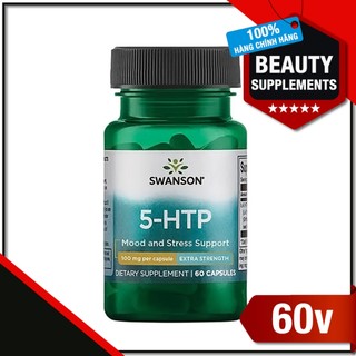 Swanson - Viên uống hỗ trợ giấc ngủ 5-HTP 100mg - 60 viên