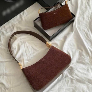Túi kẹp nách - đeo vai nữ [161-013]Pee đờ roo 013 trơn Chuẩn fom đẹp Sz 19-25