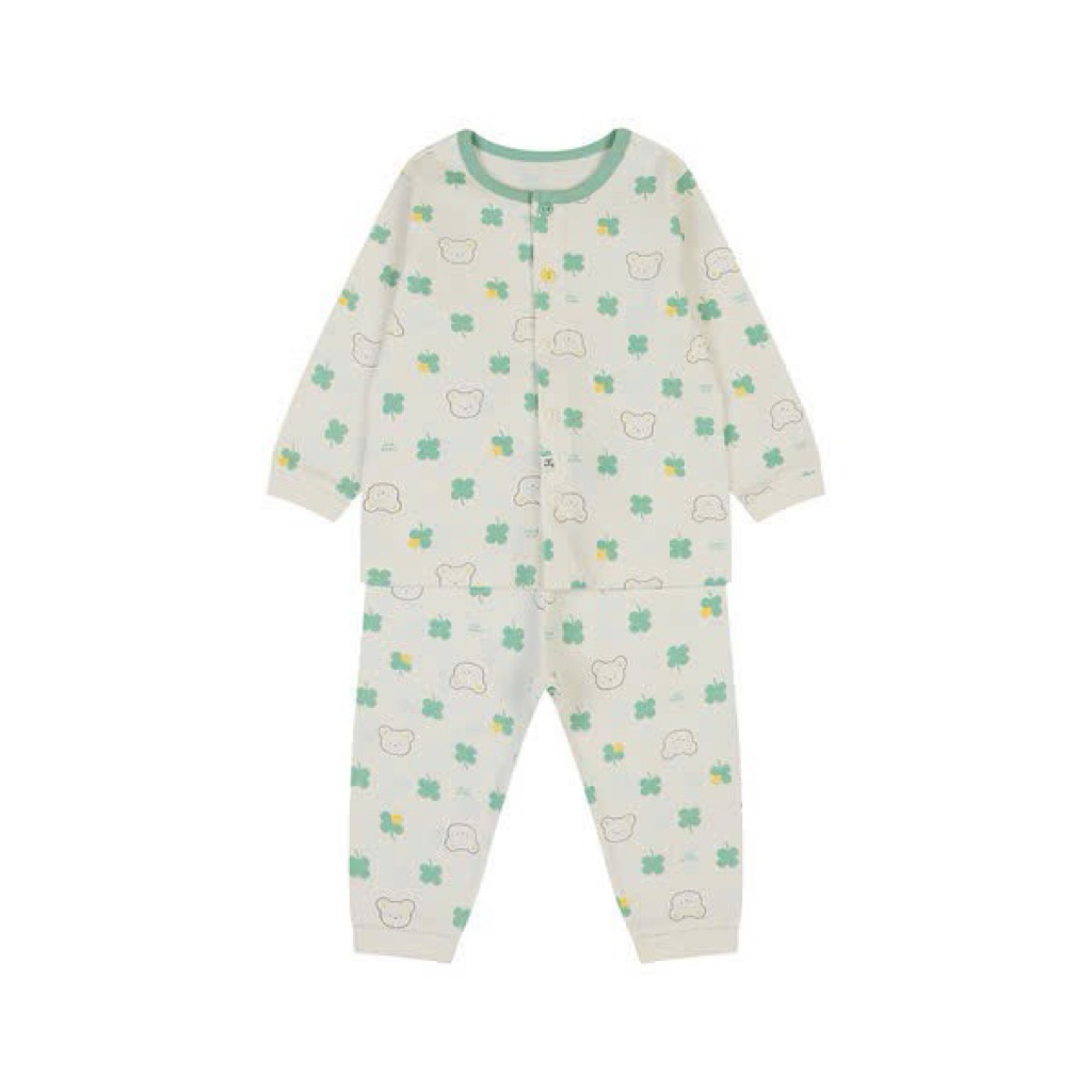VNXK set gấu xanh agabang cho bé trai và gái chất cotton cúc trắng agabang [80-120]