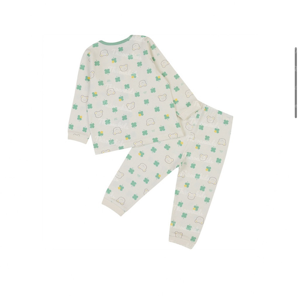 VNXK set gấu xanh agabang cho bé trai và gái chất cotton cúc trắng agabang [80-120]