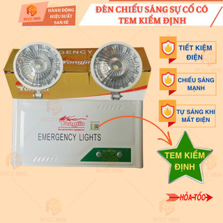 [Có kiểm định] Đèn chiếu sáng sự cố thoát hiểm hiểm, đèn mắt ếch dùng trong PCCC-Mất điện tự sáng