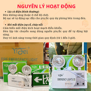 [Có kiểm định] Đèn chiếu sáng sự cố thoát hiểm hiểm, đèn mắt ếch dùng trong PCCC-Mất điện tự sáng