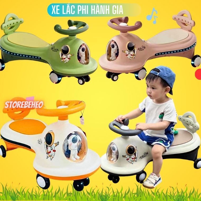 🧸𝑴𝒊𝒆̂̃𝒏 𝑺𝒊́𝒑🧸Xe lắc cho bé-xe lắc phi hành gia có nhạc-đèn cho bé từ 8 tháng tuổi đến 8 tuổi -chịu tải 80kg