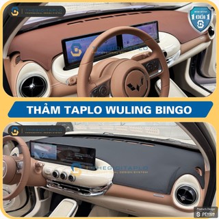 [WULING BINGO 2025-2026] Thảm taplo oto da Nano Blockers UV, 3D Flare, Nhung lông tuyết viền Ziczac chống cong vênh