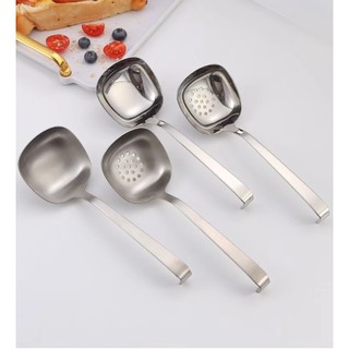Muôi inox 18/10 vuông cán móc [484], muôi canh, muôi lẩu cỡ vừa 22cm N484