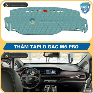 [GAC M6 PRO/M8 2024] Thảm taplo oto da Nano Blockers UV, 3D Flare, Nhung lông tuyết viền Ziczac chống cong vênh