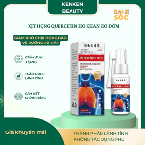 Chai Xịt Họng QUERCETIN Giúp Giảm Cảm Giác Khó Chịu Ở Cổ Họng, Khàn Giọng , Ho Khan, Ho Có Đờm, 30ml