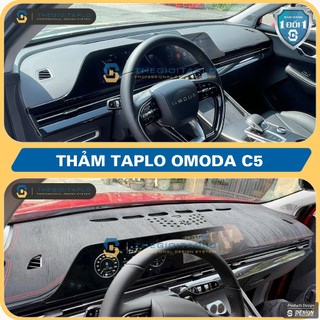 [Omoda C5] Thảm taplo oto da Nano Blockers UV, 3D Flare, Nhung lông tuyết viền Ziczac chống cong vênh