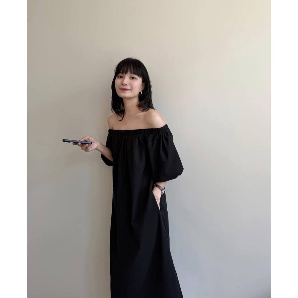 𝗡𝗼𝘃𝗮 - Đầm Linen trễ vai BEELY