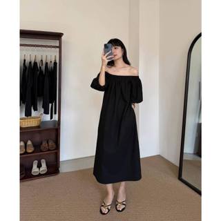 𝗡𝗼𝘃𝗮  -|LY LINEN| - Đầm Linen trễ vai