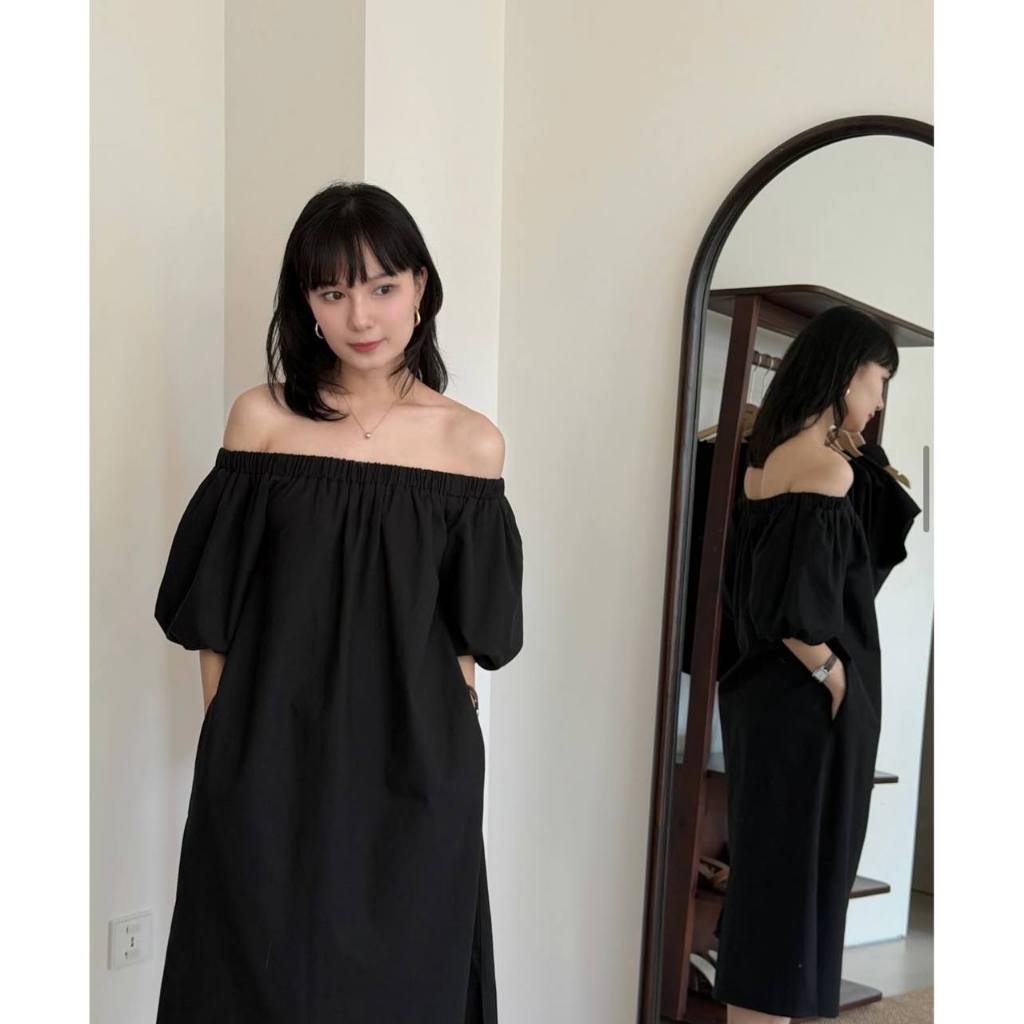 𝗡𝗼𝘃𝗮 - Đầm Linen trễ vai BEELY