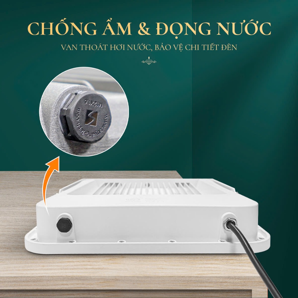Đèn led pha thấu kính Mỹ Linh-50W, đèn pha cắm trại, ánh sáng trắng,chiếu sáng ngoài trời,chống nước