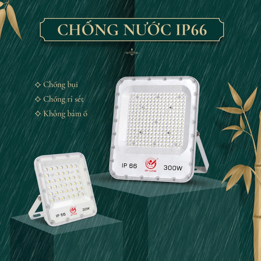 Đèn led pha thấu kính Mỹ Linh-50W, đèn pha cắm trại, ánh sáng trắng,chiếu sáng ngoài trời,chống nước