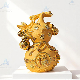 Bầu Hồ Lô Phong Thuỷ Vật Trang Trí Để Bàn - Quà Tặng Tăng May Mắn， Đồ Trang Trí Nội Thất