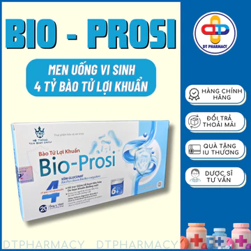 Men Vi Sinh Bio - Prosi, Men Tiêu Hóa Bổ Sung 4 Tỷ Bào Tử Lợi Khuẩn Giảm Các Triệu Chứng Rối Loạn Tiêu Hóa - DT PHARMACY