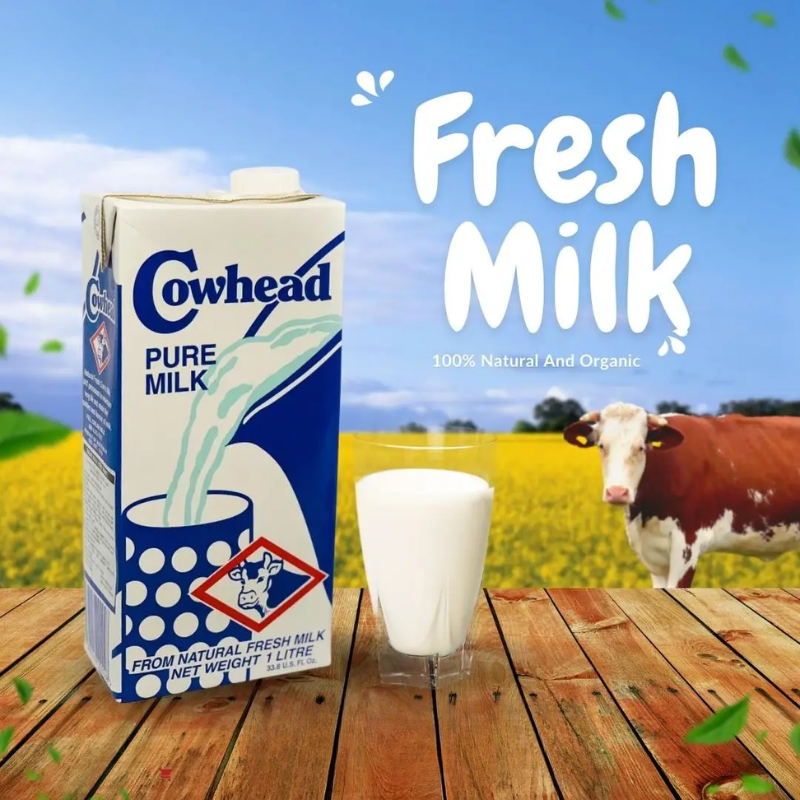 Sữa Tươi Nguyên Kem Cowhead Úc 1L, Thơm Ngon Bổ Dưỡng Tạo Bọt Mịn, Nguyên Liệu Pha Cafe Chuẩn Vị