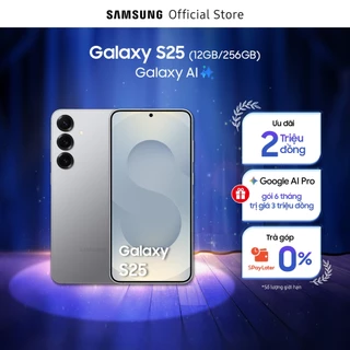 Điện thoại Samsung Galaxy S25, Điện thoại AI, 256GB, Tìm kiếm thông minh, Video camera đêm Nightography, Chip Snapdragon