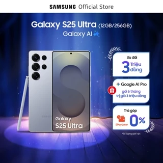 Điện thoại Samsung Galaxy S25 Ultra, Điện thoại AI, 256GB, Video camera đêm Nightography, S Pen đa nhiệm