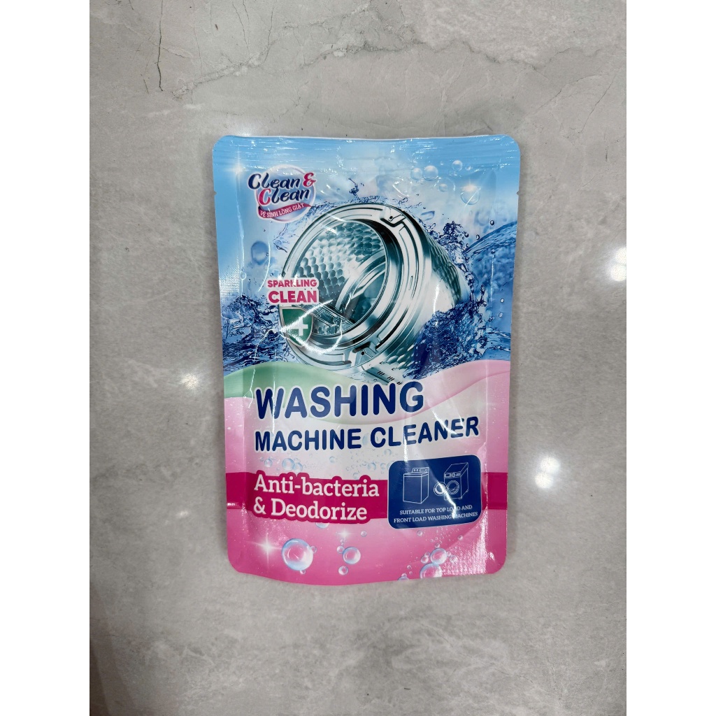 Bột vệ sinh lồng máy giặt Clean & Clean - Vệ sinh nhanh, sạch, diệt khuẩn.