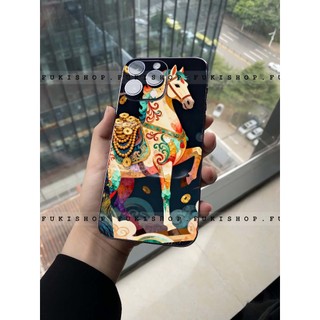 Miếng dán skin Ngựa mặt lưng full viền cho điện thoại S25 Ultra S24 Ultra S23 S22 Ultra Fold 3 4 5 Flip3 Fold 4