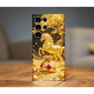 Miếng dán skin Ngựa mặt lưng full viền cho điện thoại S25 Ultra S24 Ultra S23 S22 Ultra Fold 3 4 5 Flip3 Fold 4