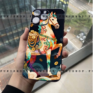 Miếng dán Con Ngựa full viền Dành Cho 17 pro max 16 pro max 15 pro max 14 pro max 13 pro max 12 pro max