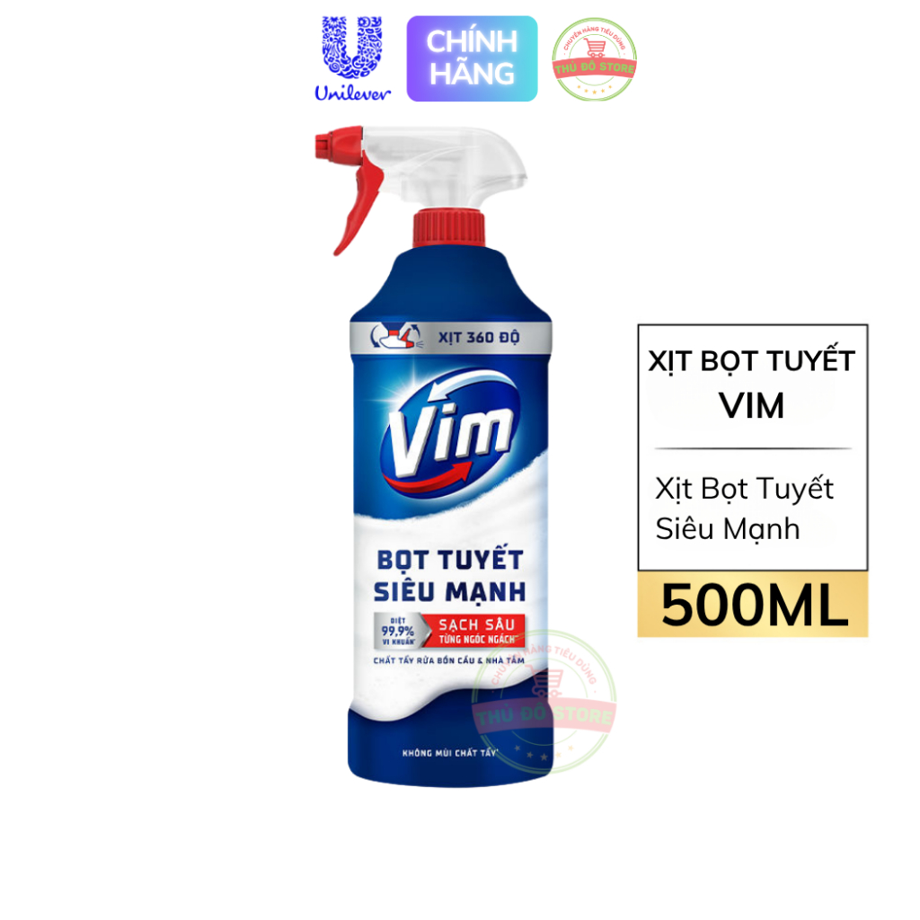 Xịt Bọt Tuyết VIM - Chai 500ML hoalinhhomeshop